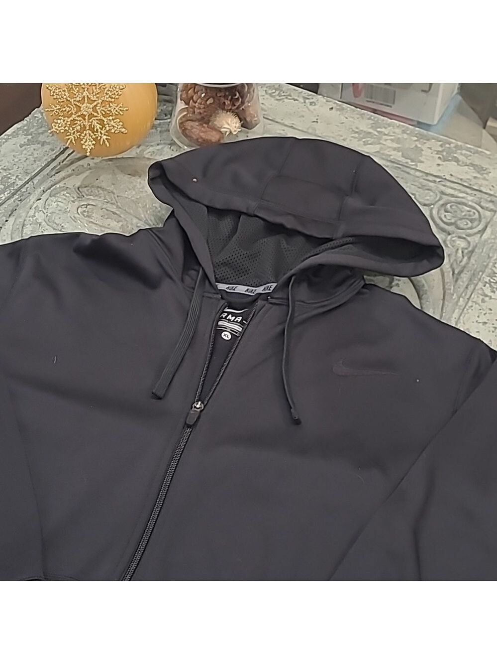 NIKE MEN'S THERMA-FIT  FULL ZIP FITNESS TOP XL LIKE NEW - Picture 3 of 11
